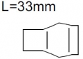 Keramick hubice . 5 8,0x33 mm (42,0300,0821)