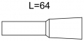 Keramick hubice . 4 6,4x64 mm (42,0300,1120)