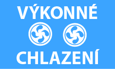 Výkonné chlazení zajišťující vysoké zatěžovatele. Výkonné chlazení
