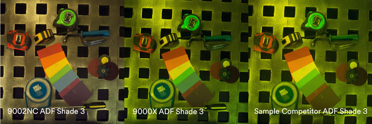 Srovnání ADF filtrů s Natural Color Technology.
